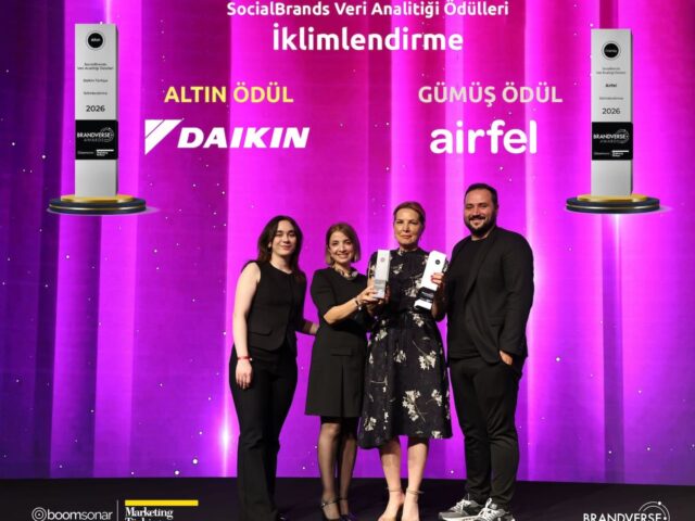 İklimlendirme sektörünün zirvesi Daikin, Brandverse Awards’tan çifte ödülle döndü